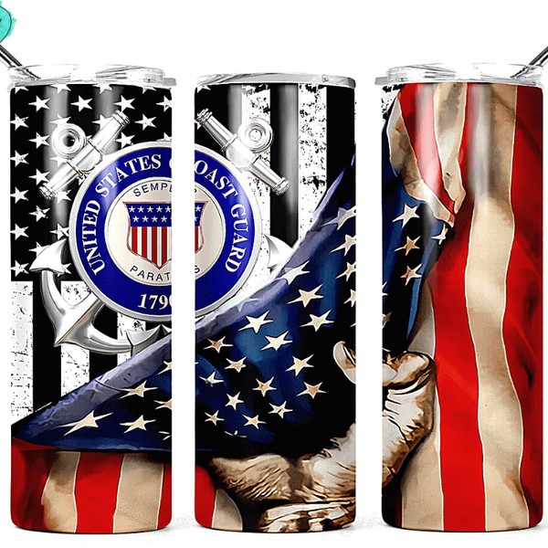 U.S. Coast Guard 1790 Flag Tumbler