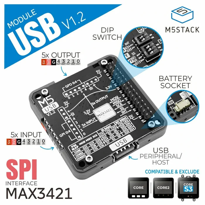 USB Module with MAX3421E v1.2 - m5stack-store
