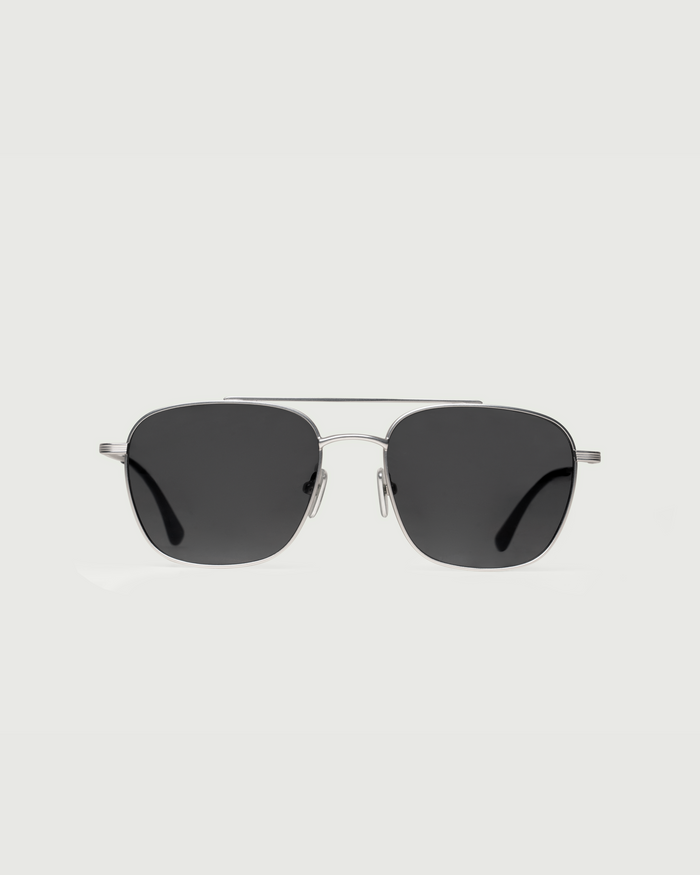 Chrome::Val Sunglasses pilot silver metal front