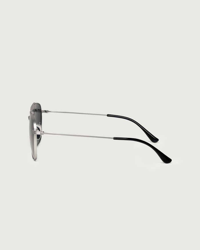 Chrome::Val Sunglasses pilot silver metal side