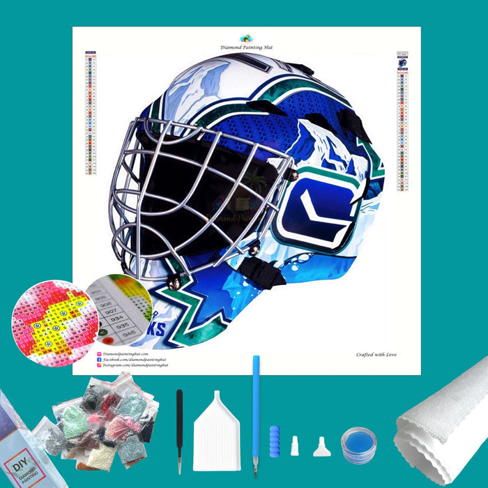 Vancouver Canucks NHL Goalie Mask Diamond Painting-Diamond Painting Hut