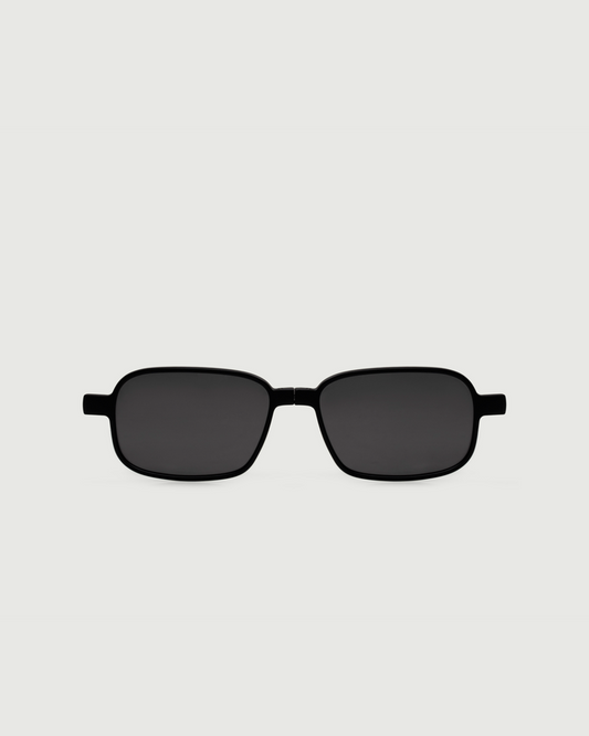 Midnight Polarized::Viggo Clip-Ons pilot Black metal front