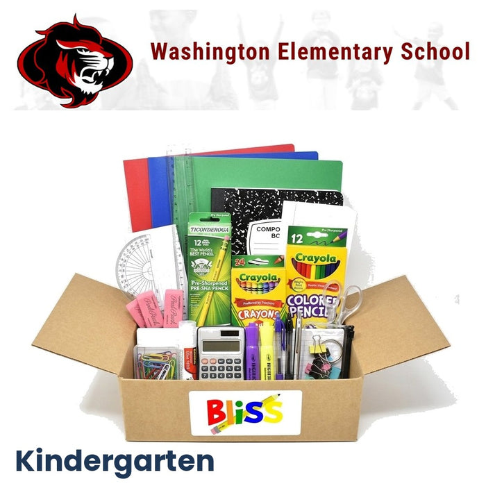 Washington Elementary School Kindergarten School Supply Kit