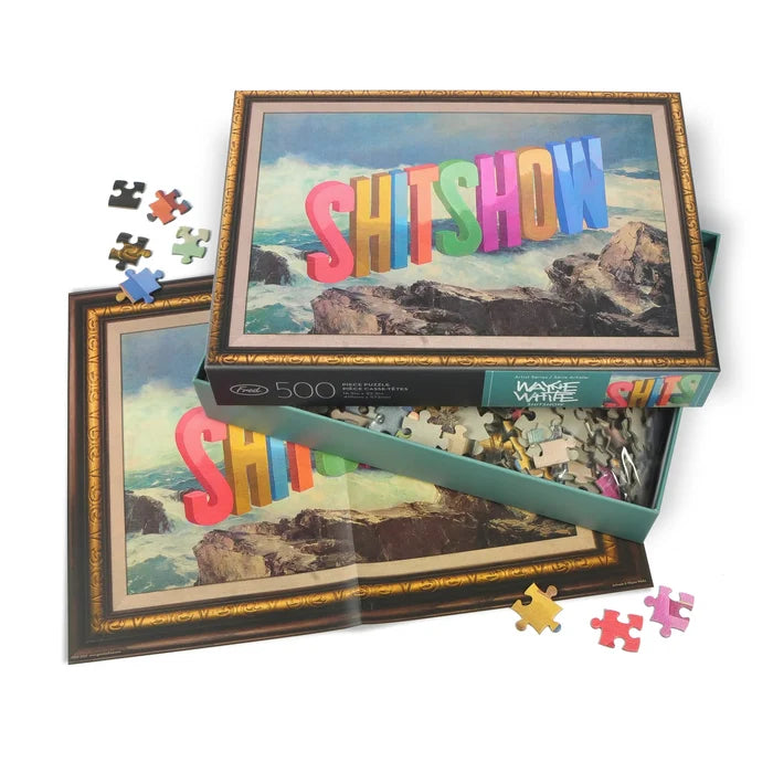 Wayne White Shitshow 500 Piece Puzzle