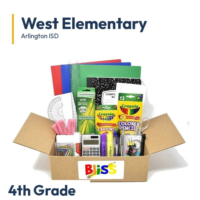 West Elementary 4th Grade School Supply Kit