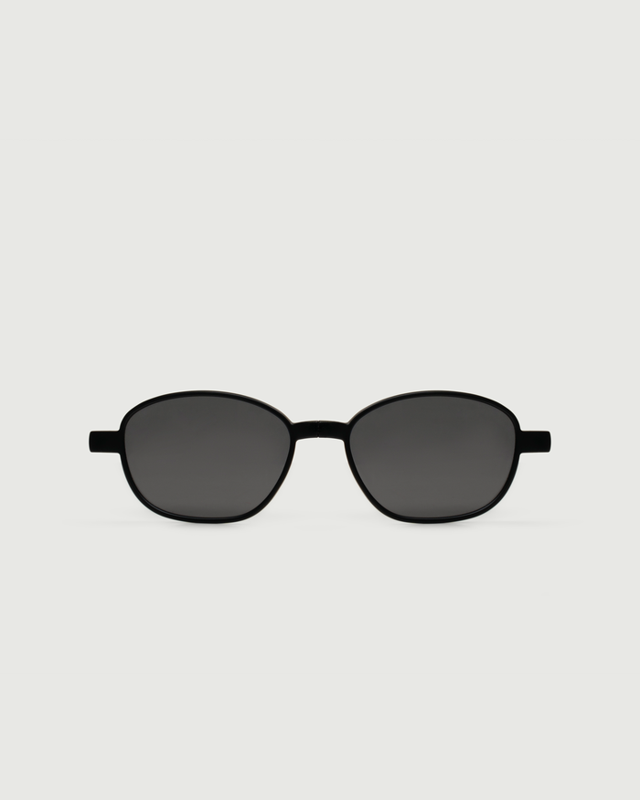 Midnight Polarized::Willa Clip-Ons pilot Black metal front