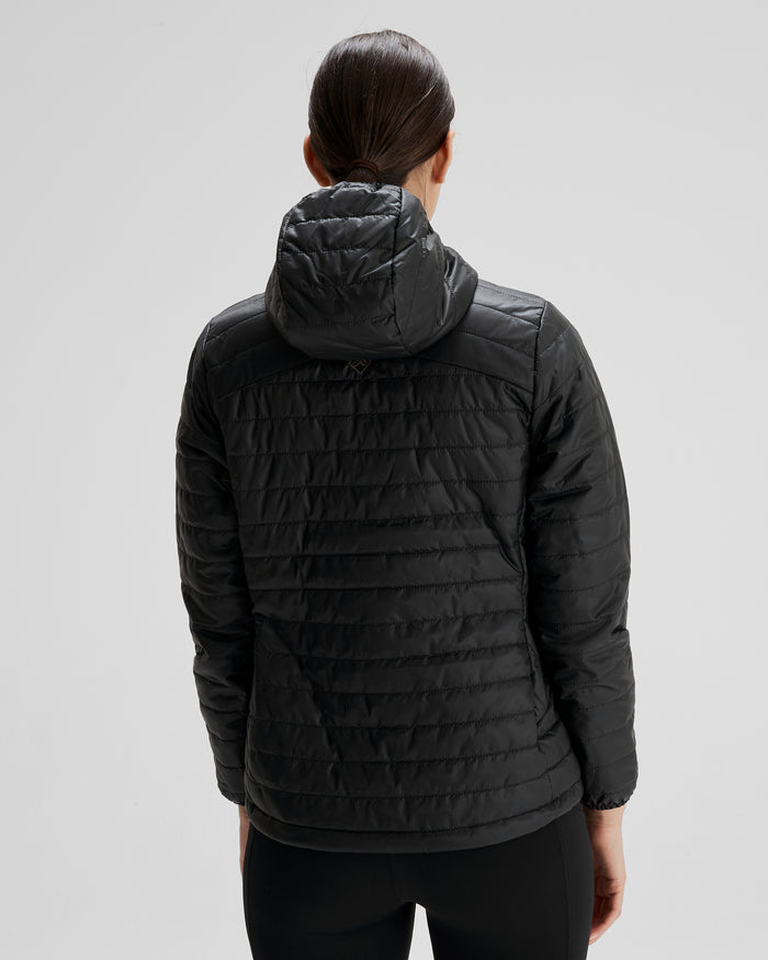 Women's Heli R Insulated Hooded Jacket - Black Stingray