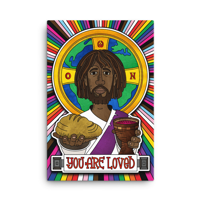 "You Are Loved" Jesus Canvas Print