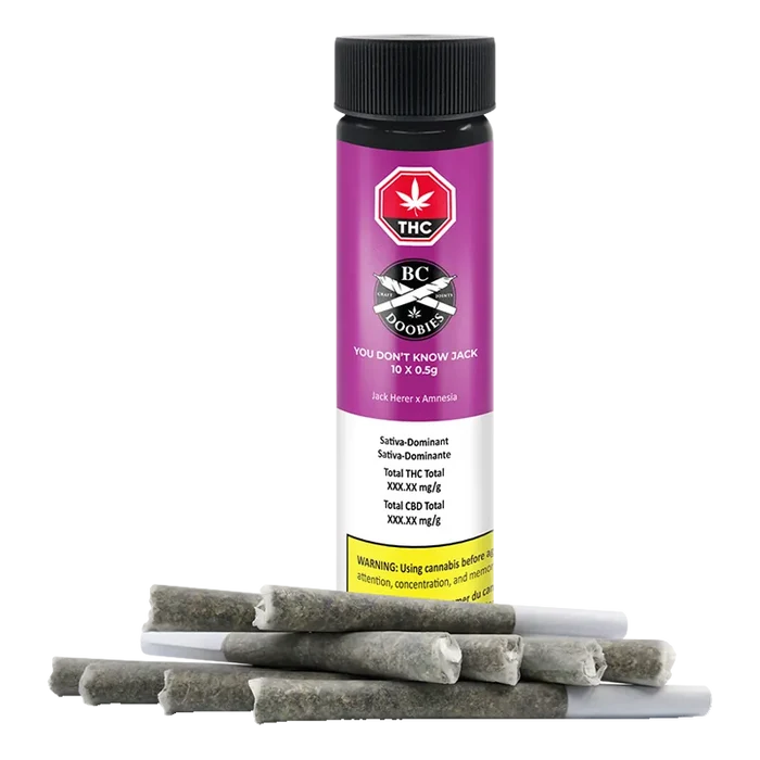BC Doobies 5 g You Don't Know Jack PR 10 x 0.5 g Pre-Rolls