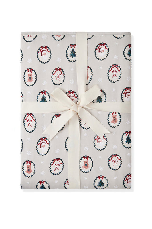 Youth Blanket in Holiday Medallion 2.5 print on a white background