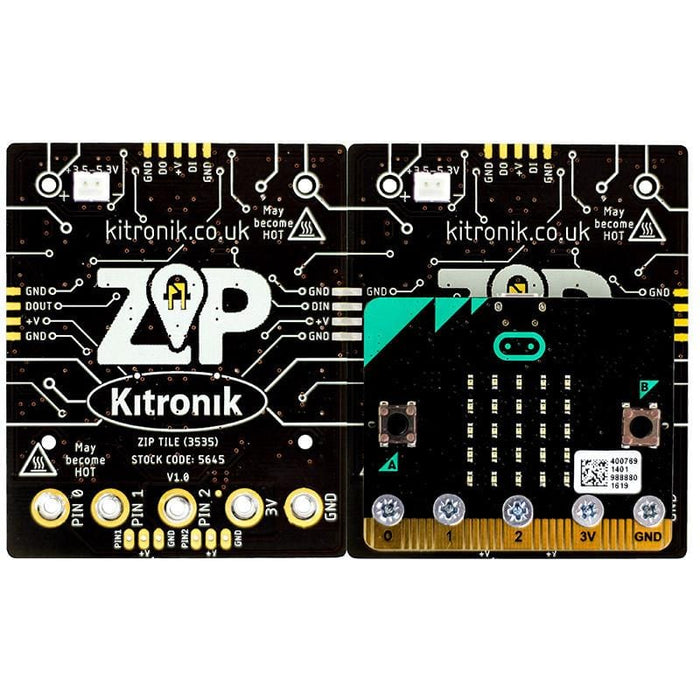 ZIP Tile for BBC micro:bit by Kitronik - The Pi Hut